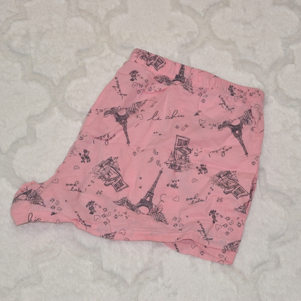 NWOT Forever 21 Pink Eiffel Tower PJ Sleep Shorts